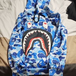 Blue Camouflage Kids Hoodie